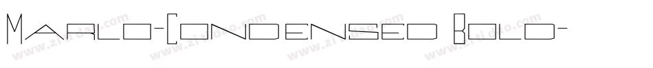 Marlo-Condensed Bold字体转换